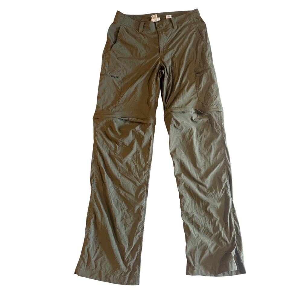 LL Bean Mens Vista Trekking Convertible Cargo Pants Olive Green 31x32 506423